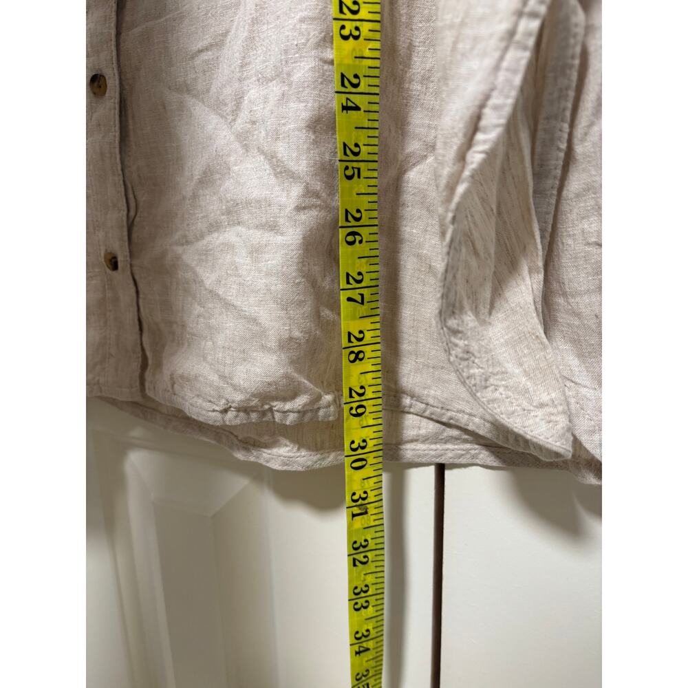 Old Navy Beige Boyfriend Button Down Shirt XL - Picture 6 of 8
